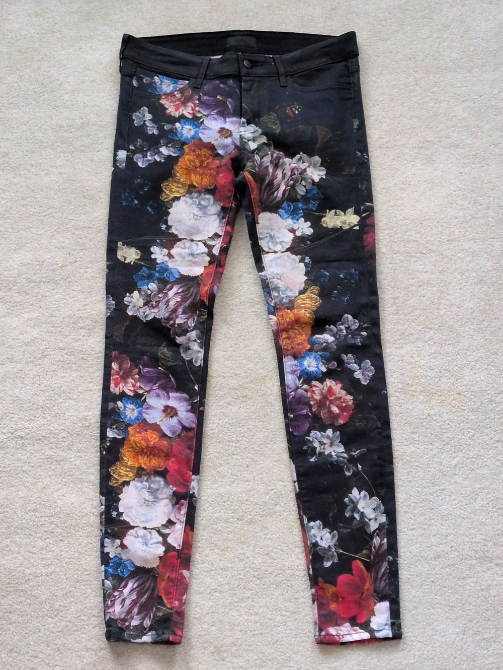 Koral x Anthropologie Floral Jeans Sz. 29